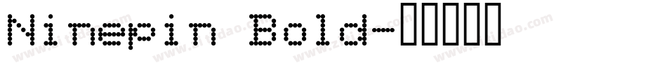 Ninepin Bold字体转换